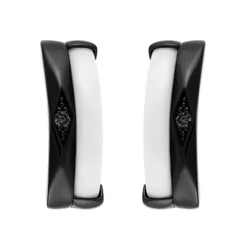 Серьги с английским замком из серебра TC-E01037-W-B-X-X-B