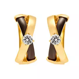 Серьги с английским замком из серебра TC-E00697-BR-L-W-X-X