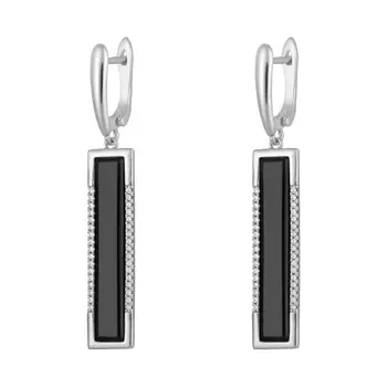 Серьги с английским замком из серебра TC-E00984-B-W-X-X-W