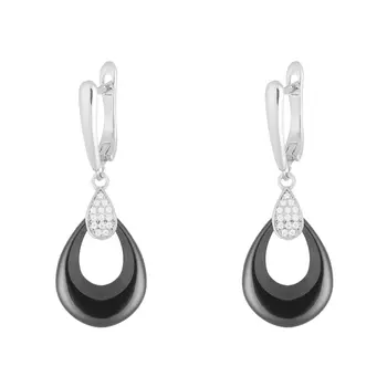 Серьги с английским замком из серебра TC-E00970-B-W-X-X-W