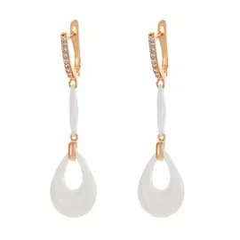 Серьги с английским замком из серебра TC-E00097-W-G-X-X-W