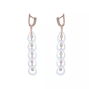 Серьги с английским замком из серебра TC-E00961-W-L-X-X-W