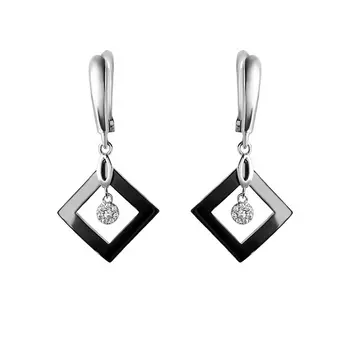 Серьги с английским замком из серебра TC-E00364-B-W-X-X-W