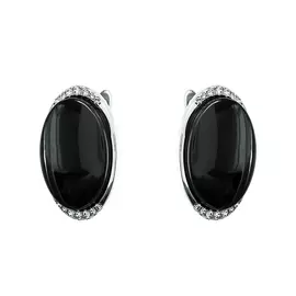 Серьги с английским замком из серебра TC-E00375-B-W-X-X-W