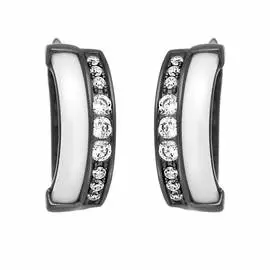 Серьги с английским замком из серебра TC-E00660-W-B-X-X-W