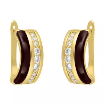 Серьги с английским замком из серебра TC-E00660-BR-L-X-X-W