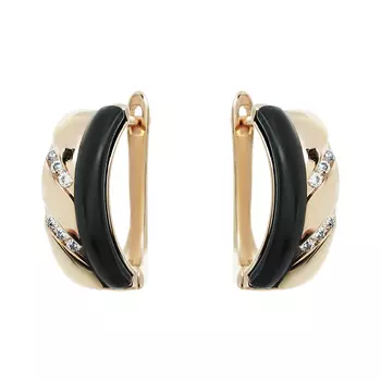 Серьги с английским замком из серебра TC-E00661-B-G-X-X-W