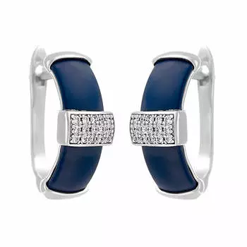Серьги с английским замком из серебра 0200252-2901000102
