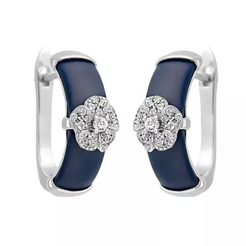 Серьги с английским замком из серебра 0200250-2901010102