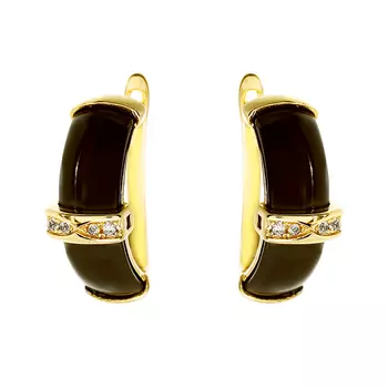 Серьги с английским замком из серебра TC-E00444-BR-L-X-X-W