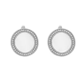 Серьги с английским замком из серебра TC-E01332-W-W-X-X-W