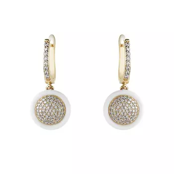 Серьги с английским замком из серебра TC-E00100-W-G-X-X-W