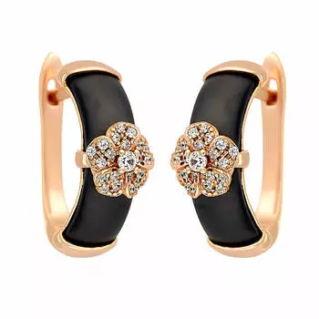 Серьги с английским замком из серебра 0200250-0206010102