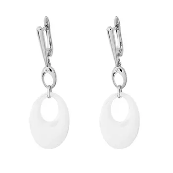 Серьги с английским замком из серебра TC-E01031-W-W-X-X-W