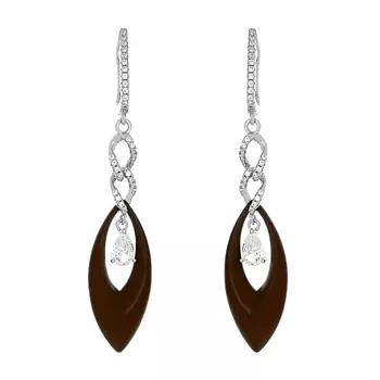 Серьги с английским замком из серебра 0200874-0601010102