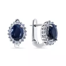 Серьги с английским замком из серебра E-DRGR00608-SP