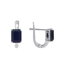 Серьги с английским замком из серебра E-DRGR00555-SP