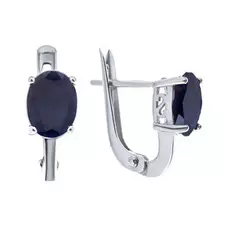 Серьги с английским замком из серебра E-DRGR00684-SP