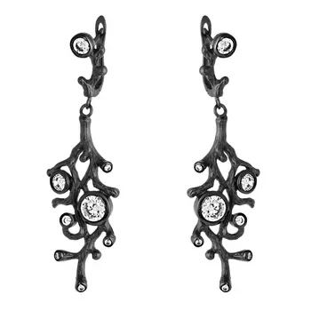 Серьги с английским замком из серебра AY-E00042-X-B-X-X-W