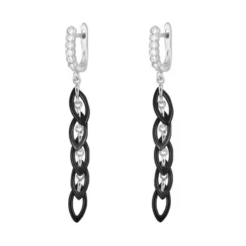 Серьги с английским замком из серебра TC-E00961-BL-W-X-X-W