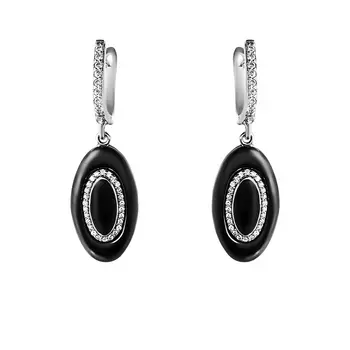 Серьги с английским замком из серебра TC-E00098-B-W-X-X-W