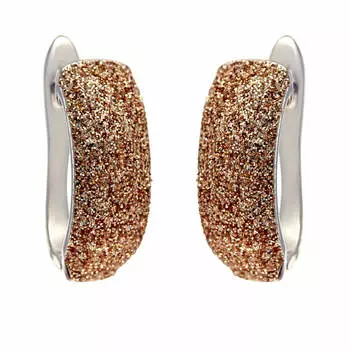 Серьги с английским замком из серебра Gl-E01761-X-W-G-X-X