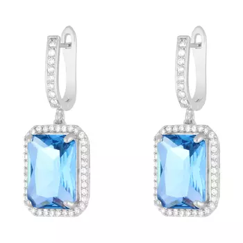 Серьги с английским замком из серебра PD-E00304-X-W-LBG-X-W