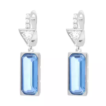 Серьги с английским замком из серебра PD-E00529-X-W-LBG-X-W