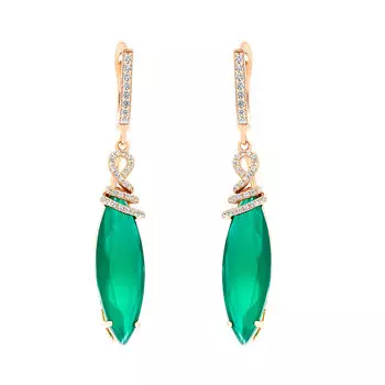 Серьги с английским замком из серебра PD-E00703-X-G-ME-X-W