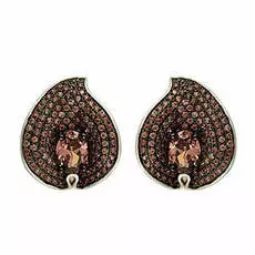 Серьги с английским замком из серебра CZ-E02367-X-WB-DB-X-DB