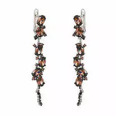 Серьги с английским замком из серебра CZ-E00320-X-WB-DB-X-DB