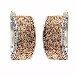 Серьги с английским замком из серебра Gl-E01771-X-W-G-X-W