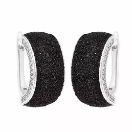 Серьги с английским замком из серебра Gl-E01757-X-W-B-X-W