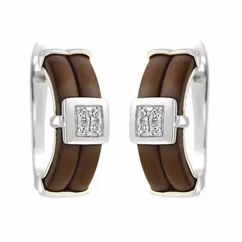 Серьги с английским замком из серебра 0200662-0601000102