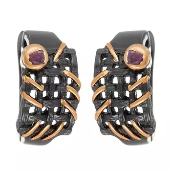 Серьги с английским замком из серебра AY-E00182-X-BG-Pin-X-X