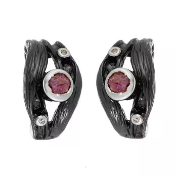 Серьги с английским замком из серебра AY-E00157-X-WB-Pin-X-W