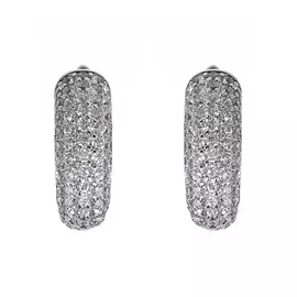 Серьги с английским замком из серебра SL-E00301-X-W-X-X-W