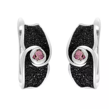 Серьги с английским замком из серебра Gl-E00140-X-W-Pin-X-B