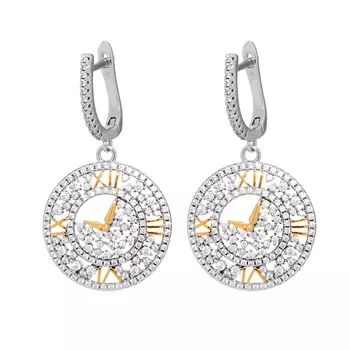 Серьги с английским замком из серебра MP-E01592-X-WY-X-X-W