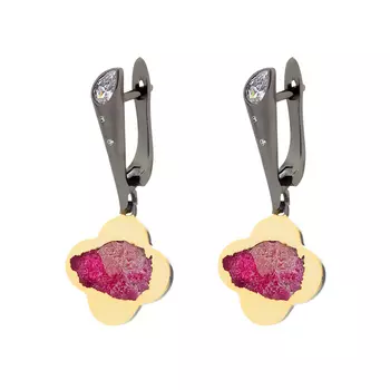 Серьги с английским замком из серебра AY-E00121-X-BY-Pin-X-W