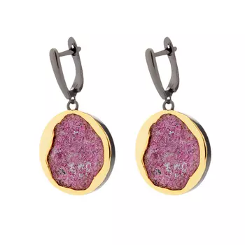 Серьги с английским замком из серебра AY-E00117-X-BY-Pin-X-X