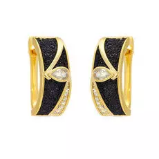 Серьги с английским замком из серебра Gl-E137-1-X-L-W-X-B