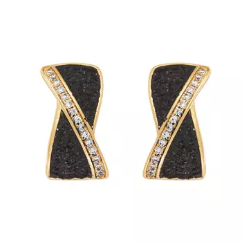 Серьги с английским замком из серебра Gl-E01768-X-G-W-X-B