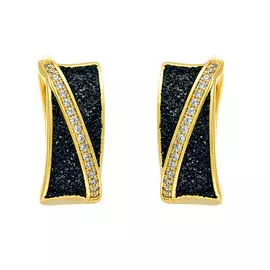 Серьги с английским замком из серебра Gl-E01769-X-L-W-X-B