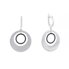 Серьги с английским замком из серебра SE3589_SR_SP_WG