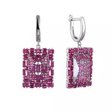 Серьги с английским замком из серебра SY-355073-E_RUS_US_001_WG