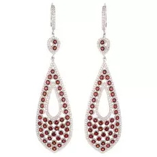 Серьги с английским замком из серебра CSE-168_GRB_001_WG