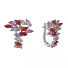 Серьги с английским замком из серебра AES36942W_SR_002_WG