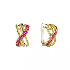 Серьги с английским замком из серебра 00353E_SR_002_WG