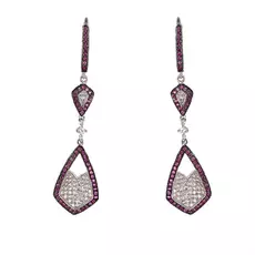 Серьги с английским замком из серебра GE10244A_002_WG